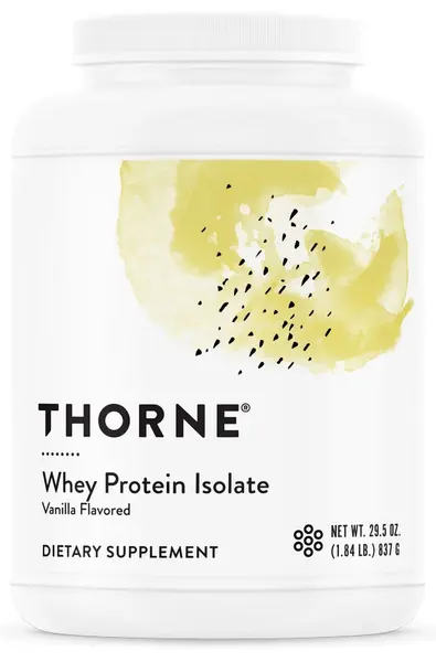 Whey Protein Isolate, vanilie, 837 g, Thorne