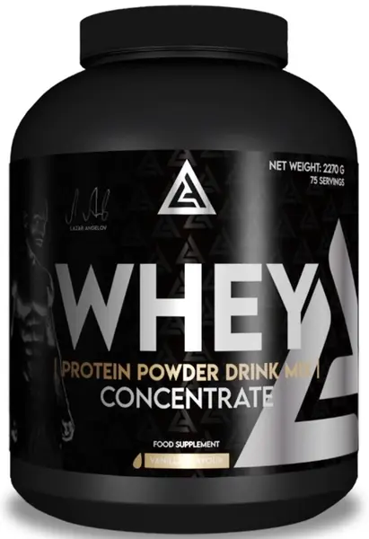 Whey Protein Powder Drink Mix, vanilie, 2270 g, Lazar Angelov Nutrition