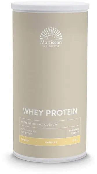 Whey Protein, vanilie, 450 g, Mattisson Healthstyle