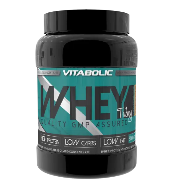 Whey Trilogy New Capsuni, 900g, Vitabolic