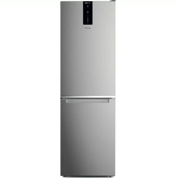 Whirlpool Combina frigorifica Whirlpool W7X 82O OX, 335 L, Clasa E, Total No Frost, 6th Sense, Alarma usa, Iluminare LED, 191 cm, Inox
