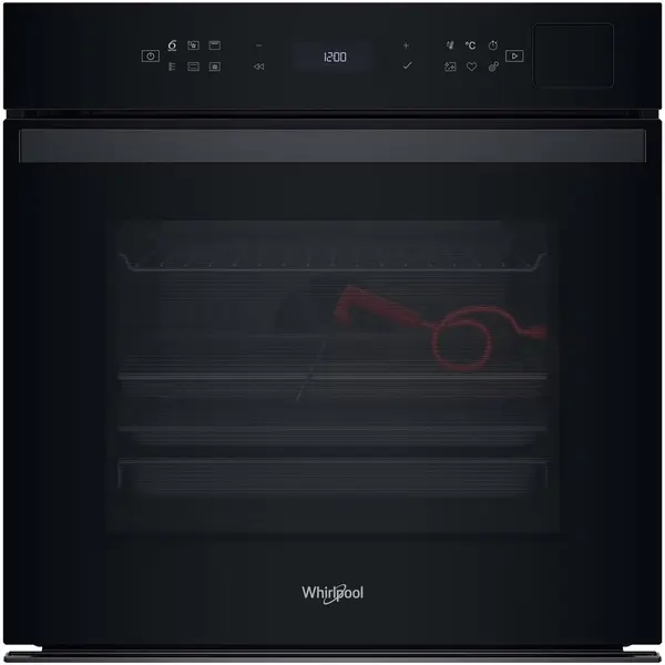 Whirlpool Cuptor electric incorporabil Whirlpool WOI6A8FPT1SBA, 73 l, latime 59,5 cm, Negru