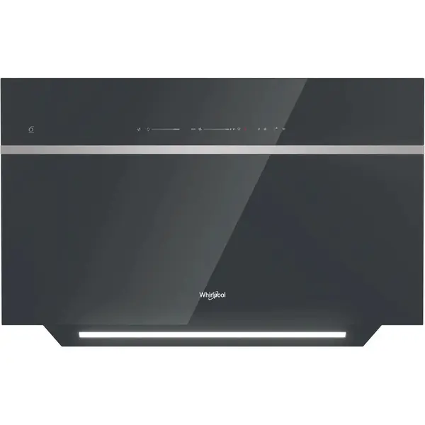 Whirlpool Hota incorporata inclinata Whirlpool WHVS 90F LT CK, iluminare LED, 6. Tehnologie Sense, A ++, Negru