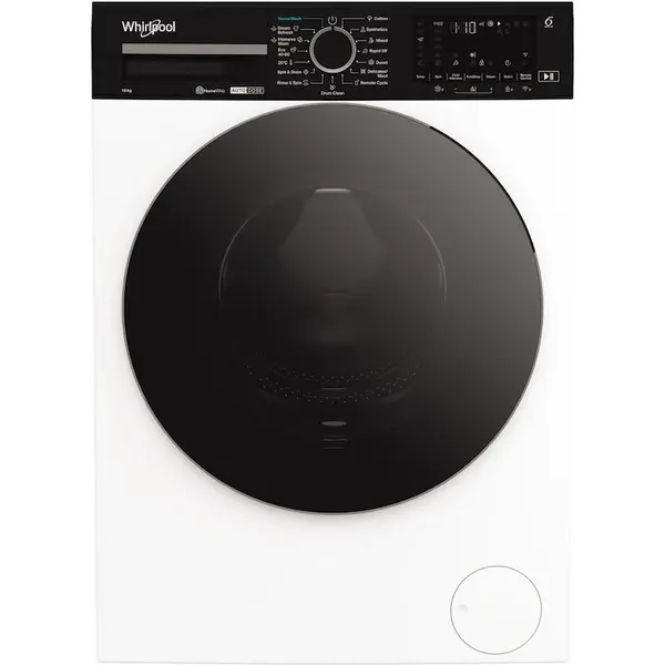 Whirlpool Masina de spalat rufe Whirlpool WPM07WADSEE, 10 kg, 1400 rpm, Clasa A, Motor Inverter, Tehnologia al 6-lea Simt, Display digital, Alb