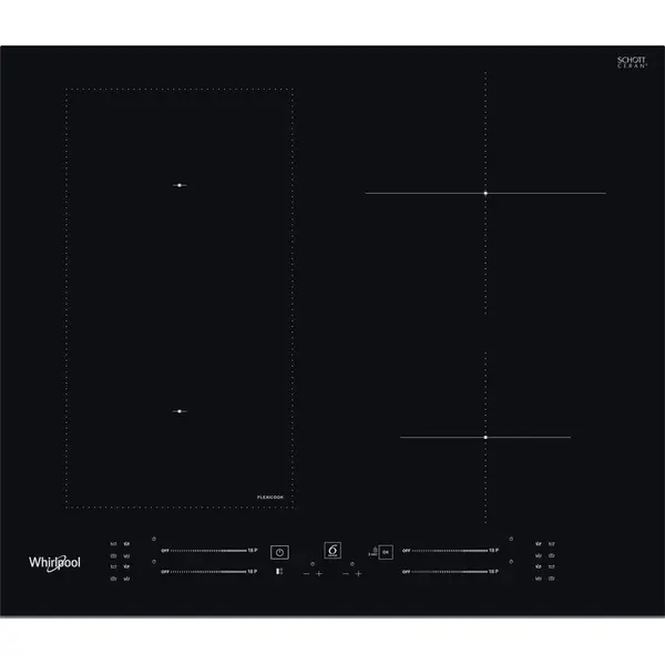 Whirlpool Plita Whirlpool WSS4060BF, Inductie 4 zone de gatit, Negru