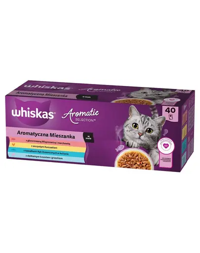 WHISKAS Adult Aromatic mix 40x85 g hrana in sos pentru pisici