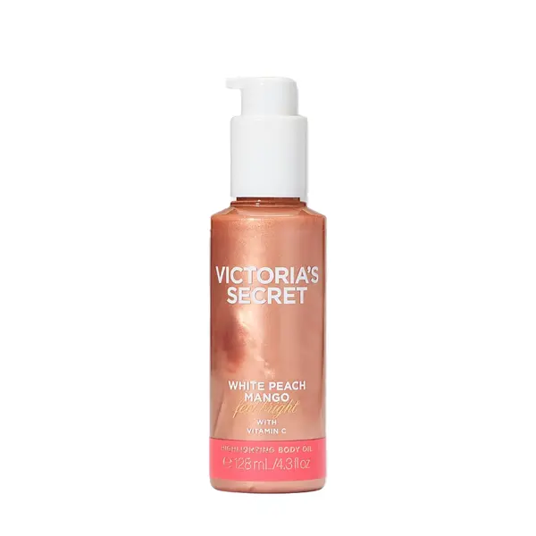White peach mango highlighting body oil
