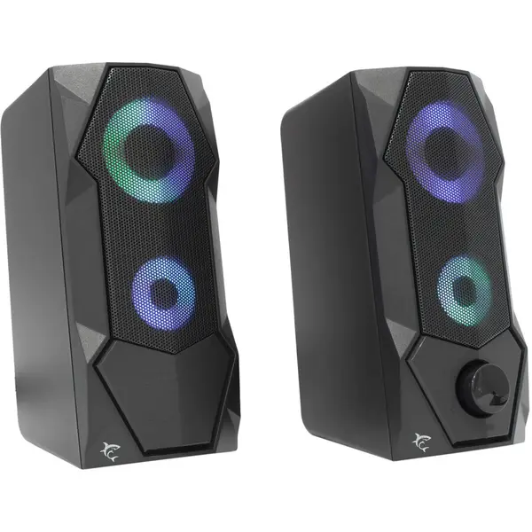 White Shark Boxa White Shark GSP-634 FLOW 2.0 5W (2x2.5W), efect de lumina LED RGB, Negru