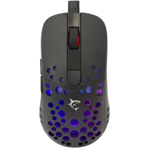 White Shark Mouse de gaming, White Shark GM-9004 Tristan-B-2, cu fir, 7 butoane, 12000 dpi, RGB, Negru