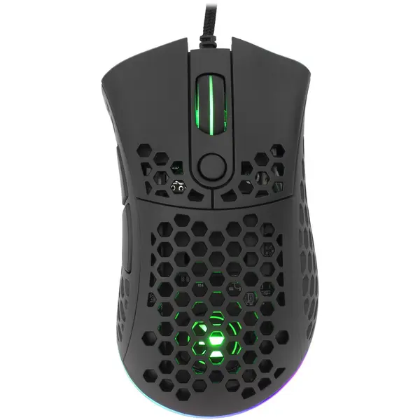 White Shark Mouse Gaming cu fir White Shark SHURIKEN ESL-M56, 19.000 DPI, Negru