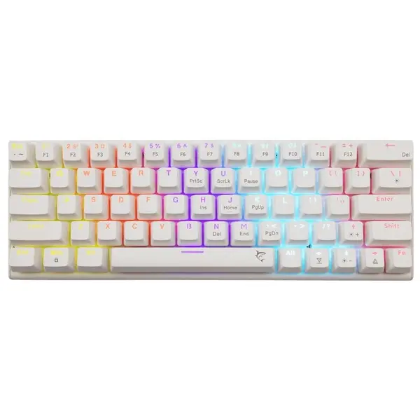 White Shark Tastatura Gaming White Shark WAKIZASHI 2 US Blue Switch Mecanica Alb