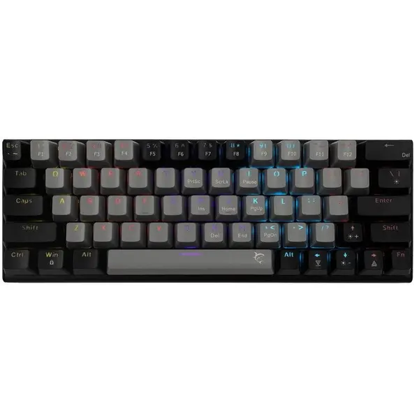 White Shark Tastatura Gaming White Shark WAKIZASHI 2 US Blue Switch Mecanica Gri/Negru
