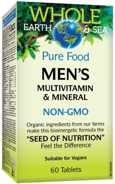 Whole Earth & Sea Men's Multivitamin & Mineral, 60 tablete, Natural Factors