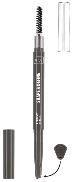 Wibo Creion de sprancene rezistent la apa cu pensula, 03, 2 g