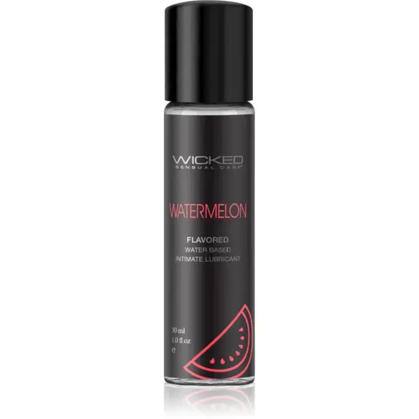 Wicked Aqua Flavored gel lubrifiant cu aromă Watermelon 30 ml