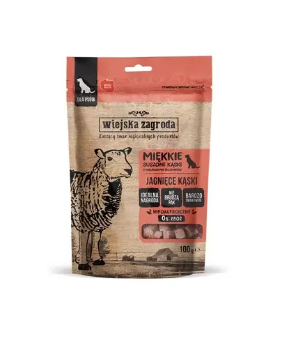 WIEJSKA ZAGRODA Gustări delicioase din miel pentru câini 100 g