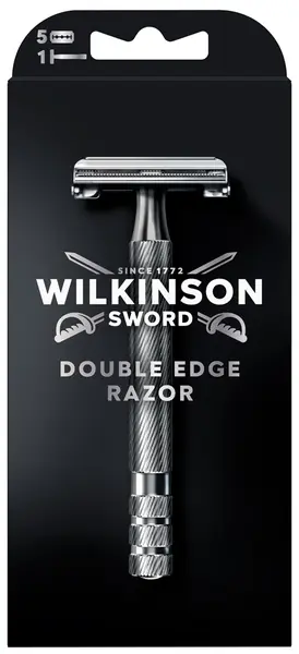 Wilkinson Sword Classic Sistem de bărbierit Premium Vintage,cu 5 farfurii de rezerva