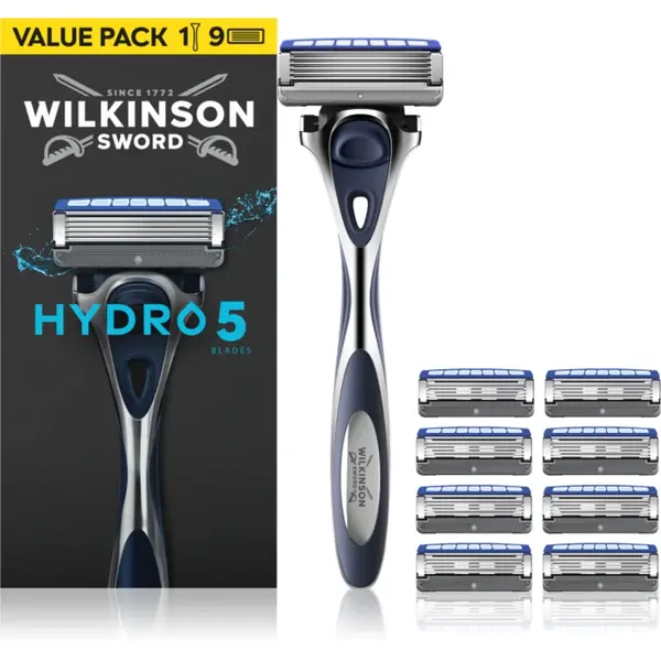 Wilkinson Sword Hydro5 aparat de ras + lame de rezervă 9 buc