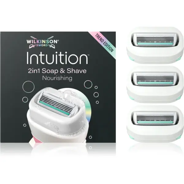 Wilkinson Sword Intuition 2in1 Soap & Shave Nourishing rezerva Lama 3 buc