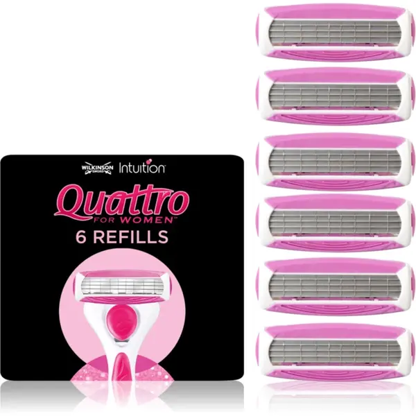 Wilkinson Sword Intuition Quattro for Women capete de schimb 6 buc
