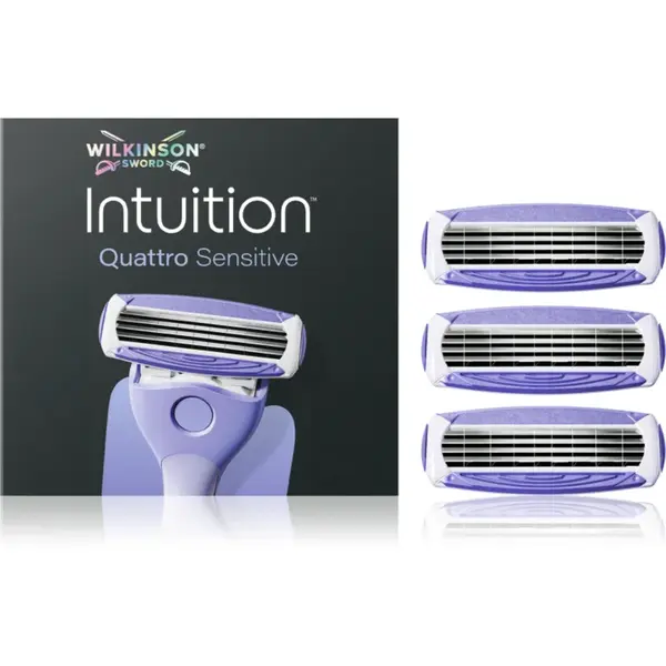 Wilkinson Sword Intuition Quattro Sensitive capete de schimb 3 buc