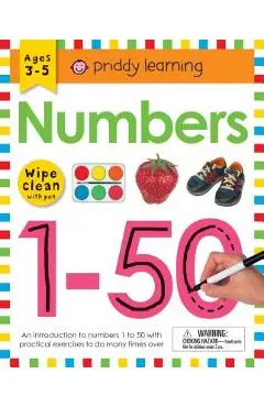 Wipe Clean Workbook: Numbers 1-50 - Roger Priddy