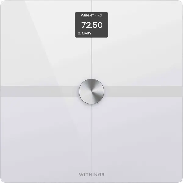 Withings Cantar Wi-Fi pentru compozitie corporala avansata Withings Body Smart, Alb
