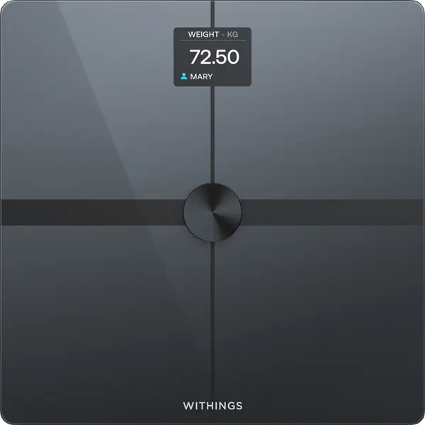 Withings Cantar Wi-Fi pentru compozitie corporala avansata Withings Body Smart, Negru