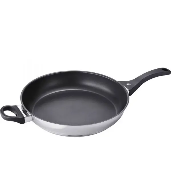 WMF Tigaie WMF SENSOR 34cm 0733726291, Cromargan (otel inoxidabil 18/10), Strat antiaderent Teflon Platinum, DG 34cm, DB 28cm, Inductie si vitroceramica