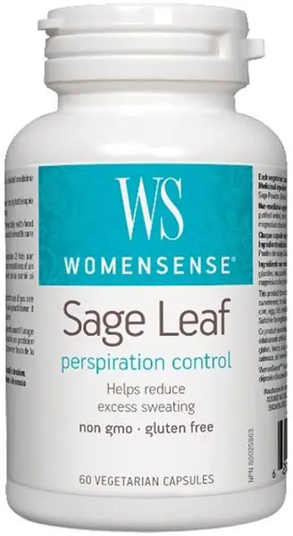 WomenSense Sage Leaf, 350 mg, 60 capsule vege, Natural Factors
