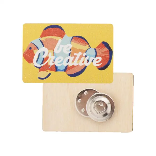 WooBadge ecuson magnetic, personalizat - natural