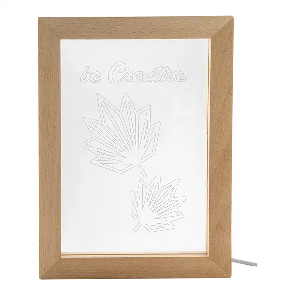 Woodiframe trofeu cu lumină LED