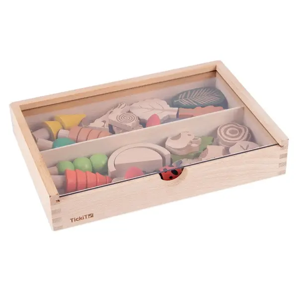 Woodland, traseul din padure, set 36 piese din lemn