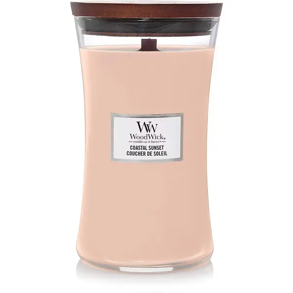 WoodWick Coastal Sunset Lumânare parfumată cu fitil din lemn Volum 609.5 g