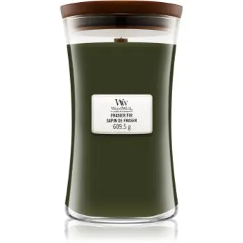 Woodwick Frasier Fir lumânare parfumată cu fitil din lemn