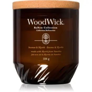 Woodwick Incense & Myrrh lumânare parfumată