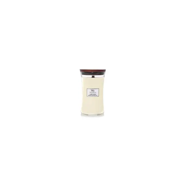 WoodWick Island Coconut Tril Lumânare aromată cu fitil din lemn Volum 609.5 g