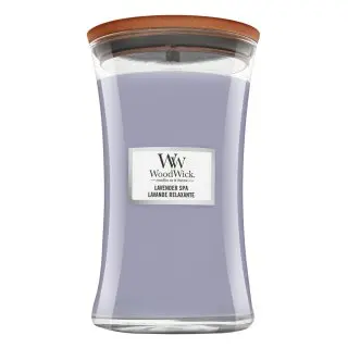 Woodwick Lavender Spa lumânare parfumată 610 g