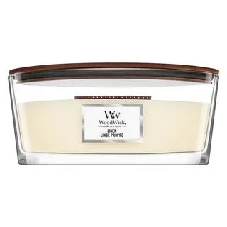 Woodwick Linen lumânare parfumată 453,6 g