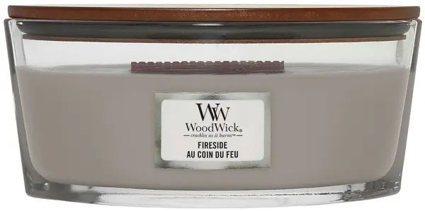 WoodWick Lumânare parfumată Fireside, 453.6 g