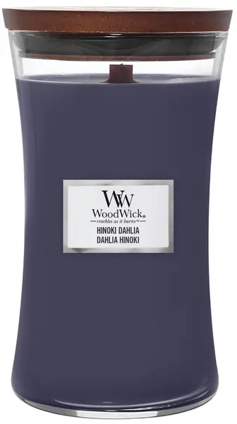 WoodWick Lumânare parfumată Hinoki Dahlia, 609.5 g