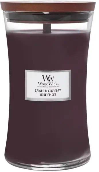 WoodWick Lumânare parfumată Spiced Blackberry, 609.5 g