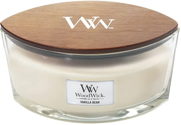 WoodWick Lumânare parfumată Vanilla Bean, 453.6 g