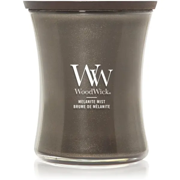 Woodwick Precious Metals Melanite Mist lumânare parfumată 275 g