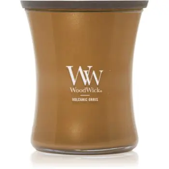 Woodwick Precious Metals Volkanic Orris lumânare parfumată