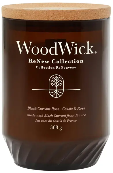 WoodWick ReNew Lumânare parfumată Black Currant Rose, 368 g