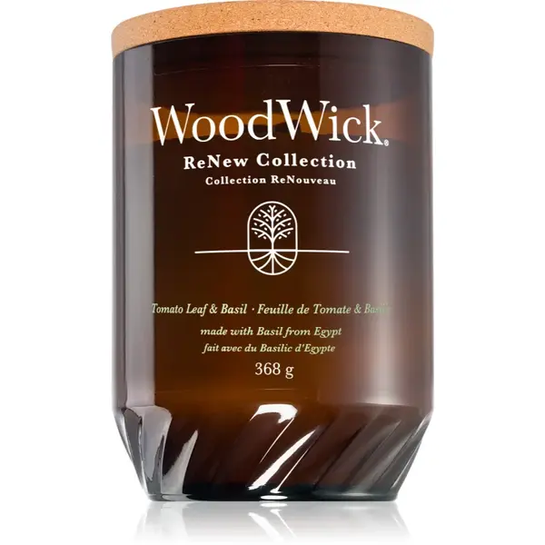 Woodwick Renew Tomato Leaf & Basil lumânare parfumată 368 g