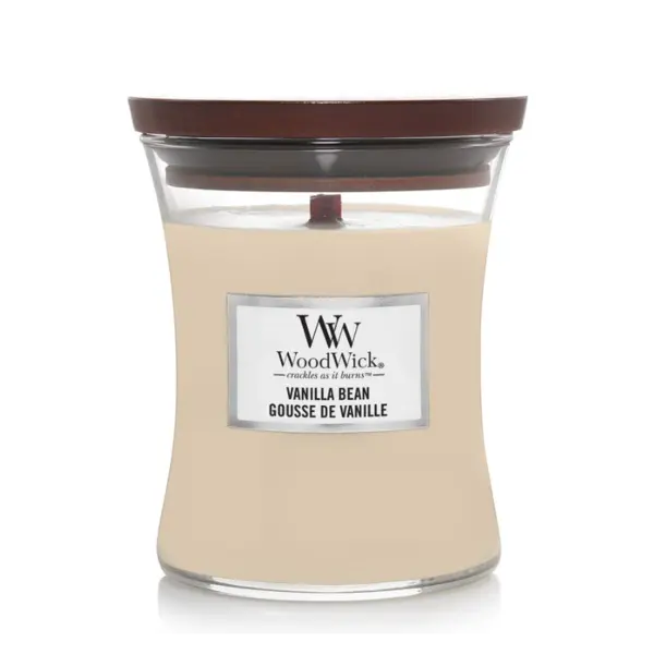 WoodWick Vanilla Bean Lumânare parfumată Volum 275 g.