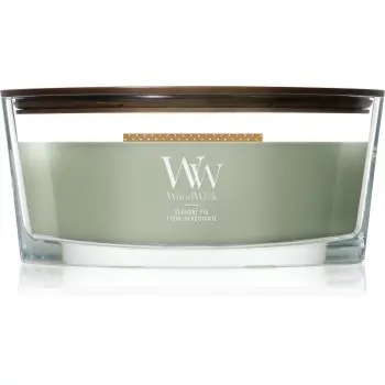 Woodwick Verdant Fig lumânare parfumată cu fitil din lemn