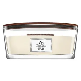 Woodwick White Teak lumânare parfumată 453,6 g